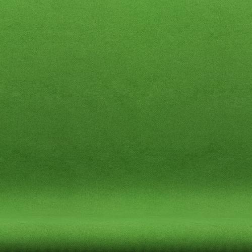 Fritz Hansen Swan Sofa 2 Seater, černá lakovaná/Tonus Light Green