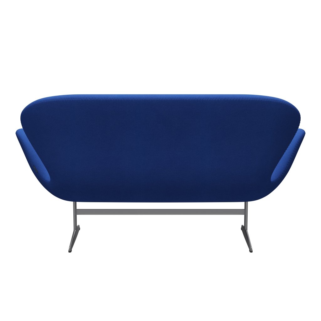 Fritz Hansen Swan Sofa 2 Seater, stříbrná šedá/tonus levandule modrá