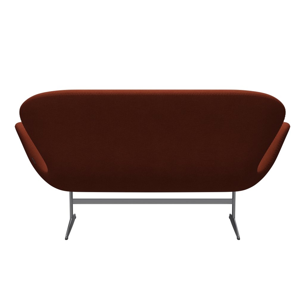 Fritz Hansen Swan Sofa 2 Seater, Silver Grey/Tonus Rust