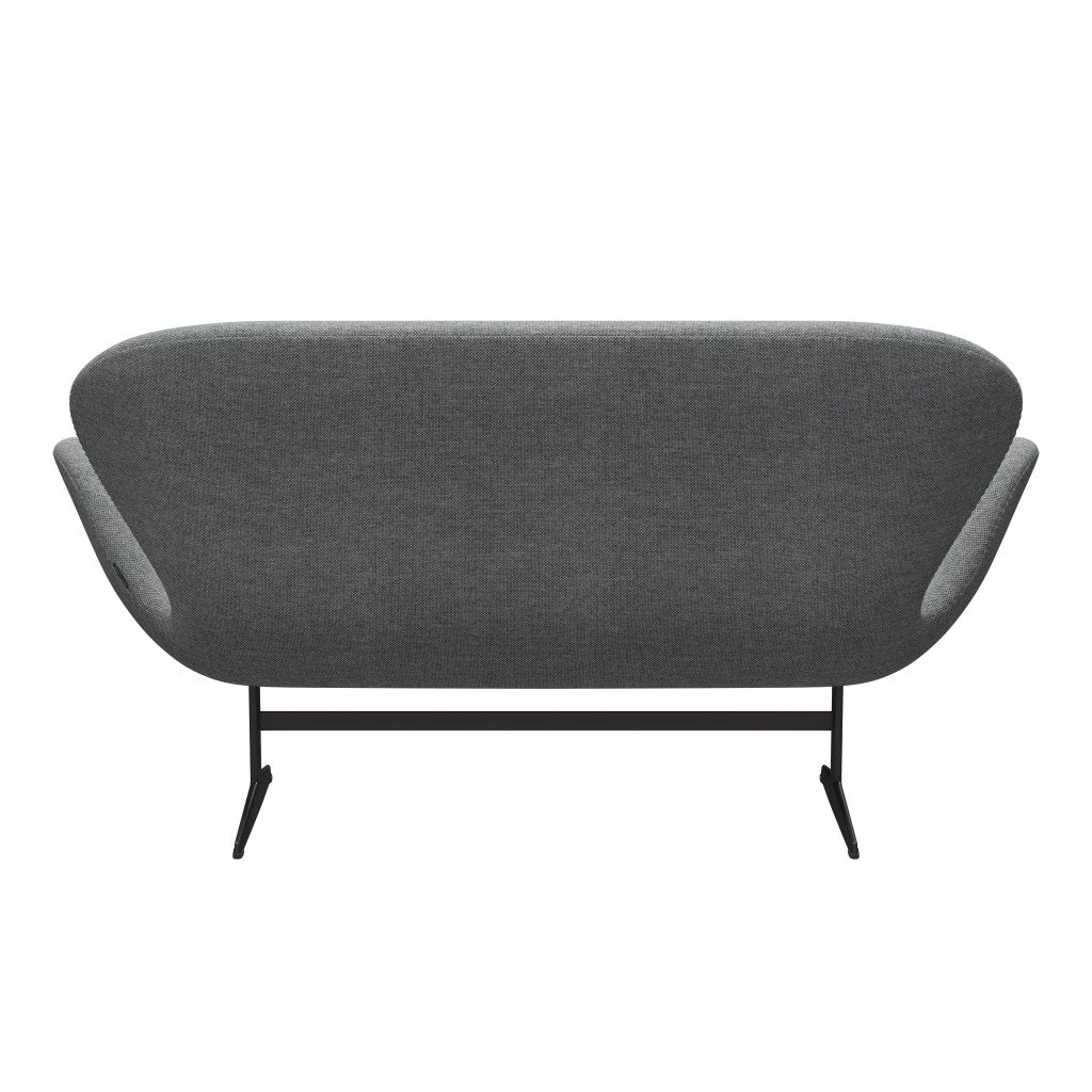 Fritz Hansen Swan Sofa 2 Seater, teplý grafit/hallingdal bílá šedá