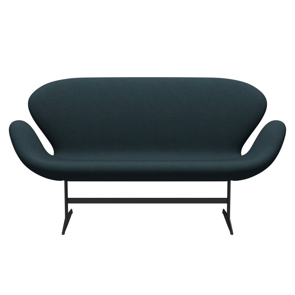 Fritz Hansen Swan Sofa 2 Seater, Warm Graphite/Tonus Dark Green