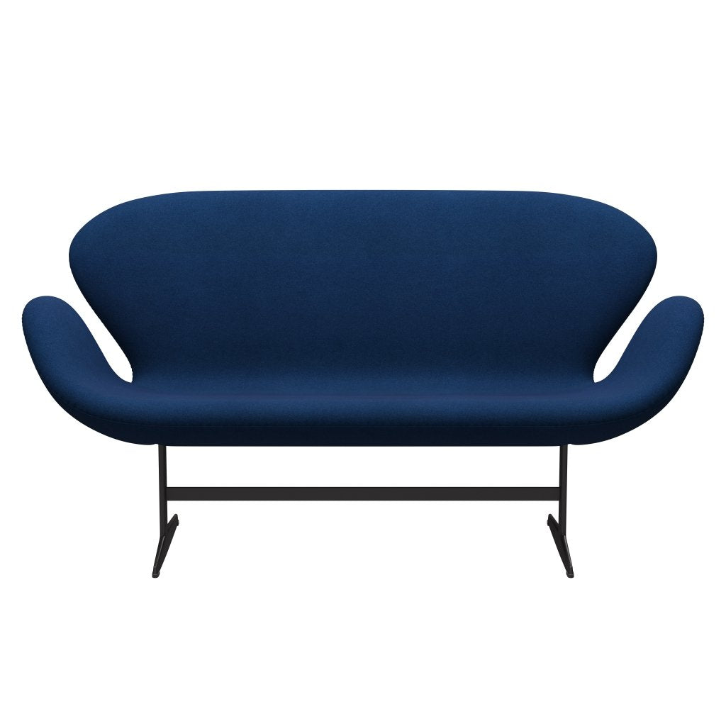 Fritz Hansen Swan Sofa 2 Seater, teplý grafit/tonus tmavá korálová modrá