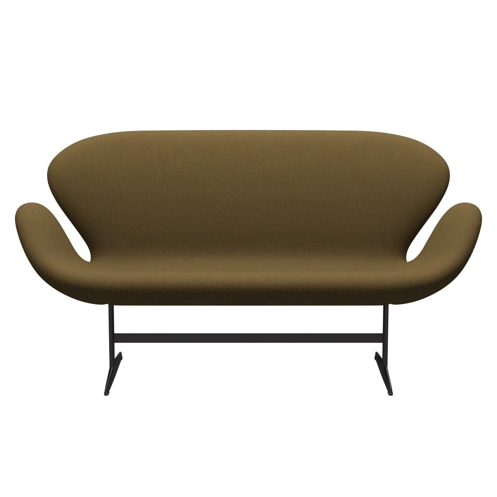 Fritz Hansen Swan Sofa 2 Seater, teplý grafit/Tonus Khaki Green