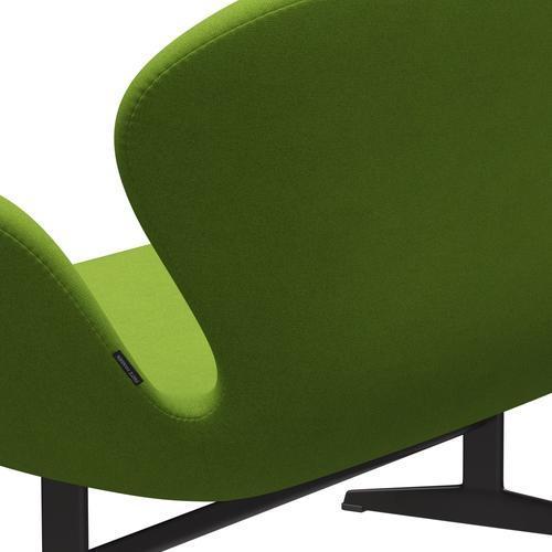 Fritz Hansen Swan Sofa 2 Seater, teplé grafitové/tonus vápno