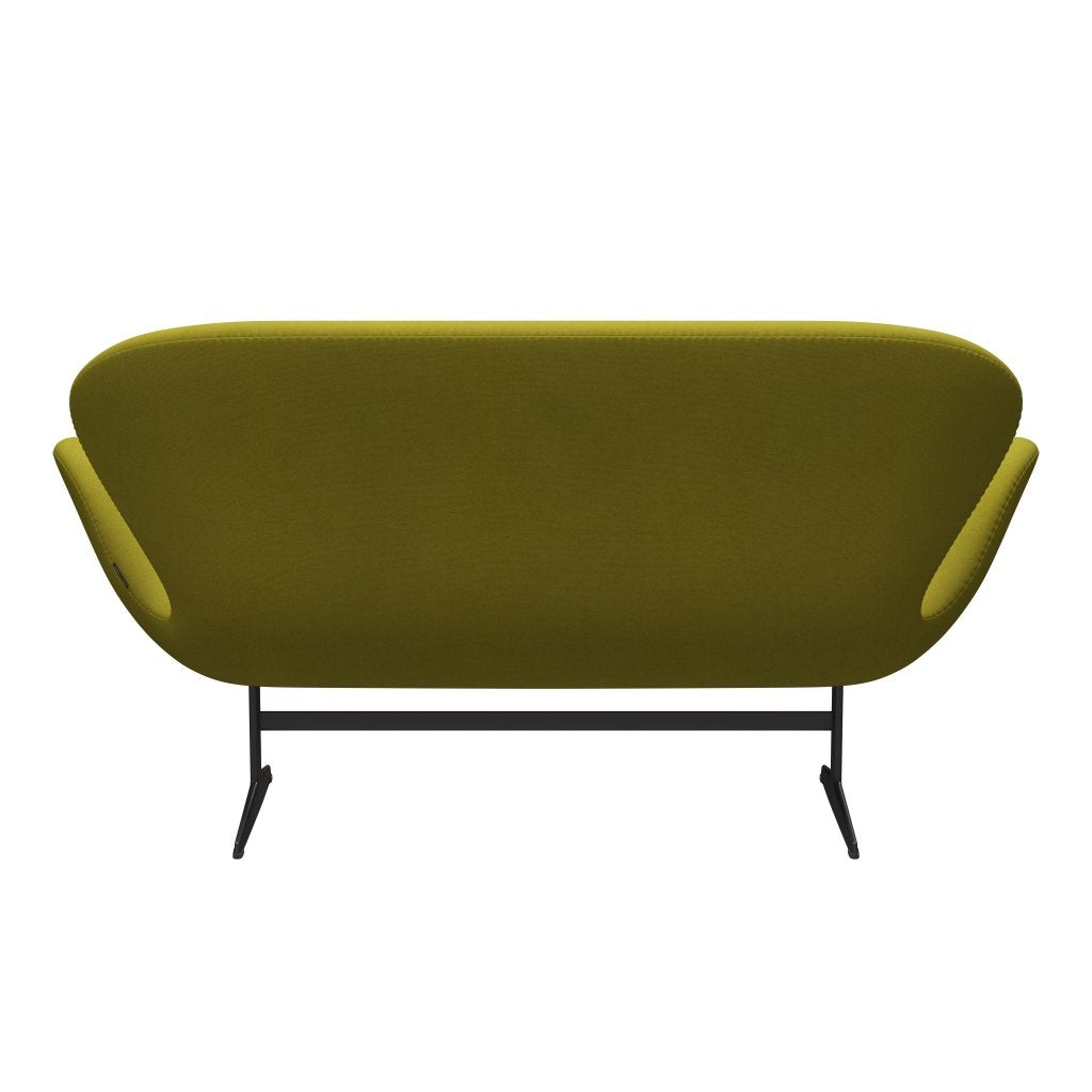Fritz Hansen Swan Sofa 2 Seater, teplý grafit/Tonus Lime Green