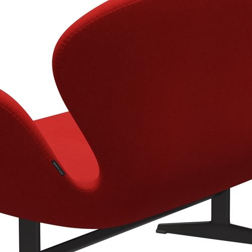 Fritz Hansen Swan Sofa 2 Seater, teplý grafit/Tonus Orange/Red