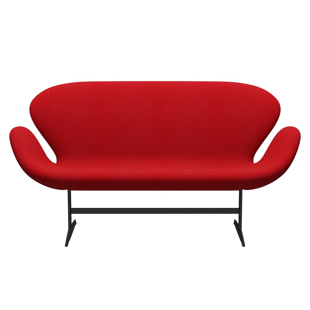 Fritz Hansen Swan Sofa 2 Seater, teplý grafit/Tonus Red