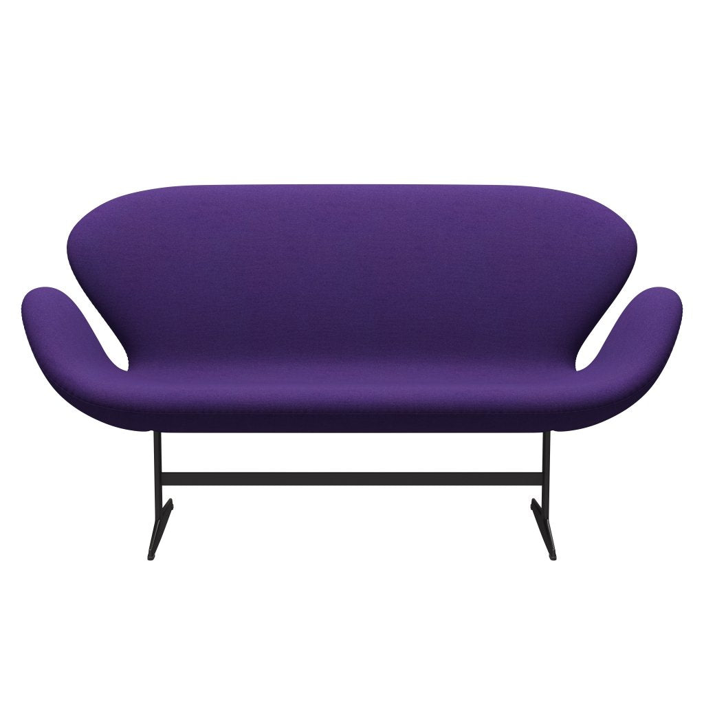 Fritz Hansen Swan Sofa 2 Seater, teplý grafit/Tonus Violet