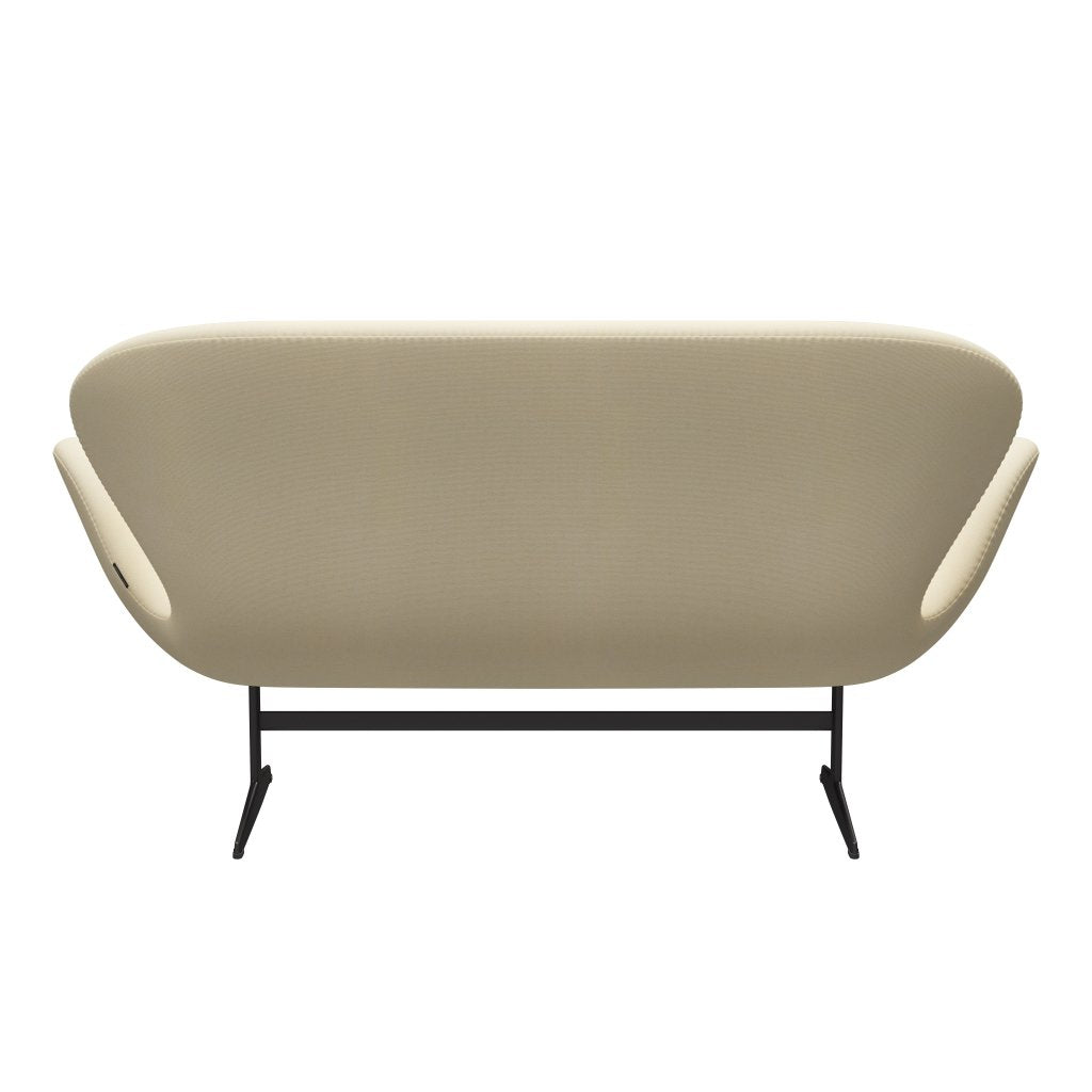 Fritz Hansen Swan Sofa 2 Seater, teplý grafit/tonus vlna bílá