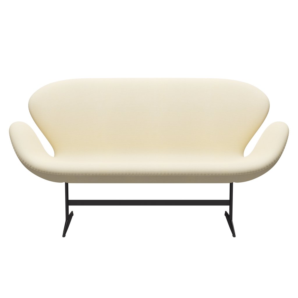 Fritz Hansen Swan Sofa 2 Seater, teplý grafit/tonus vlna bílá