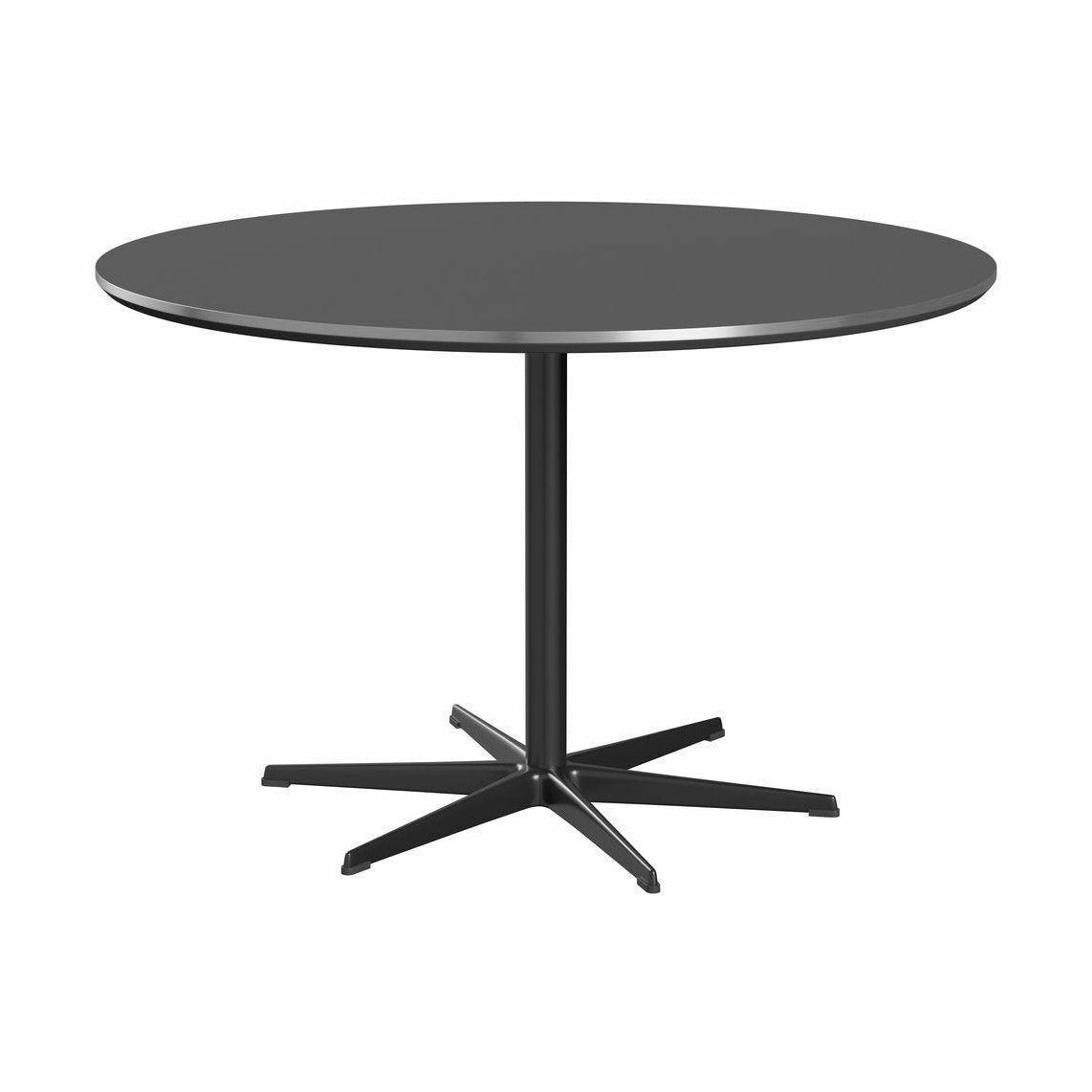 Kruhový jídelní stůl Fritz Hansen Ø120 cm, šedá broma/černá