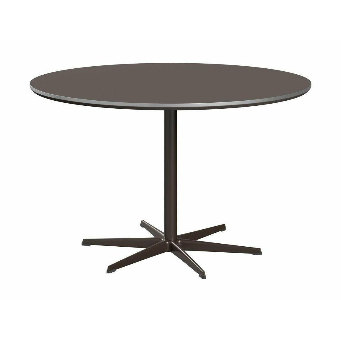 Kruhový jídelní stůl Fritz Hansen Ø120 cm, šedý/hnědý bronz