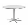 Kruhový jídelní stůl Fritz Hansen Ø120 cm, bílá/stříbrná šedá