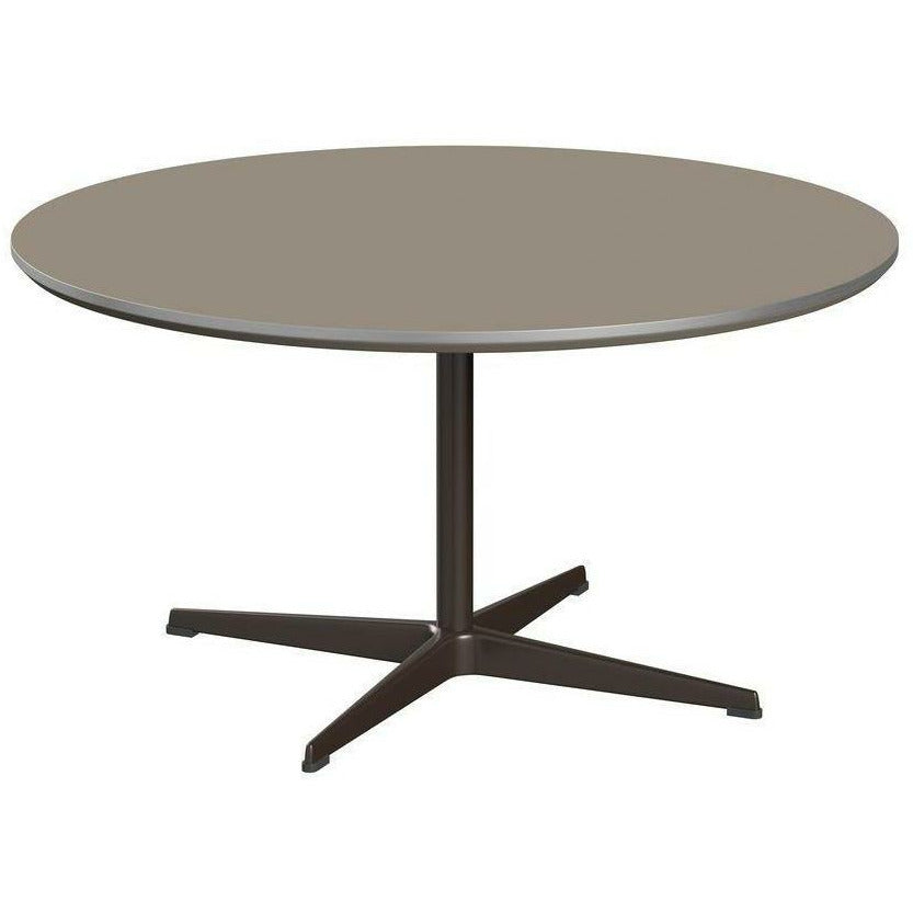 Kruhový konferenční stolek Fritz Hansen Ø90, Brown Bronze/Ottawa Brown