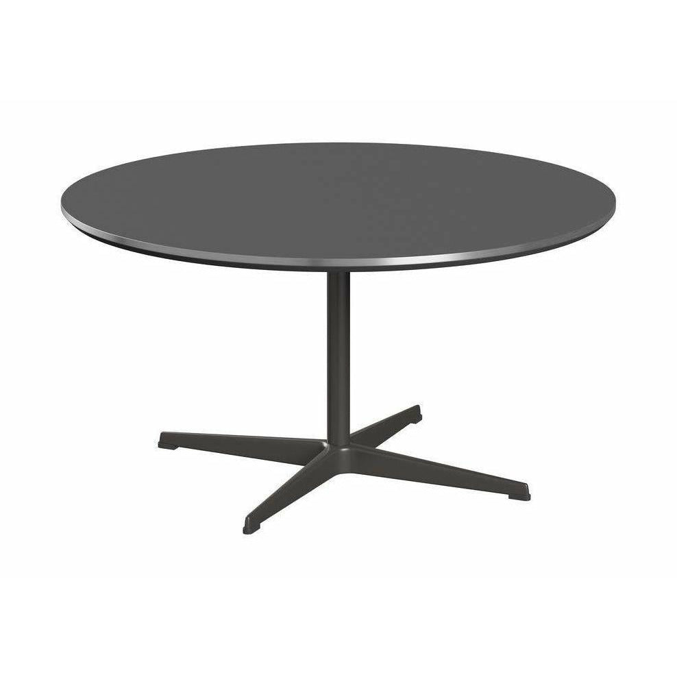 Kruhový konferenční stolek Fritz Hansen Ø90, bromo šedý/teplý grafit