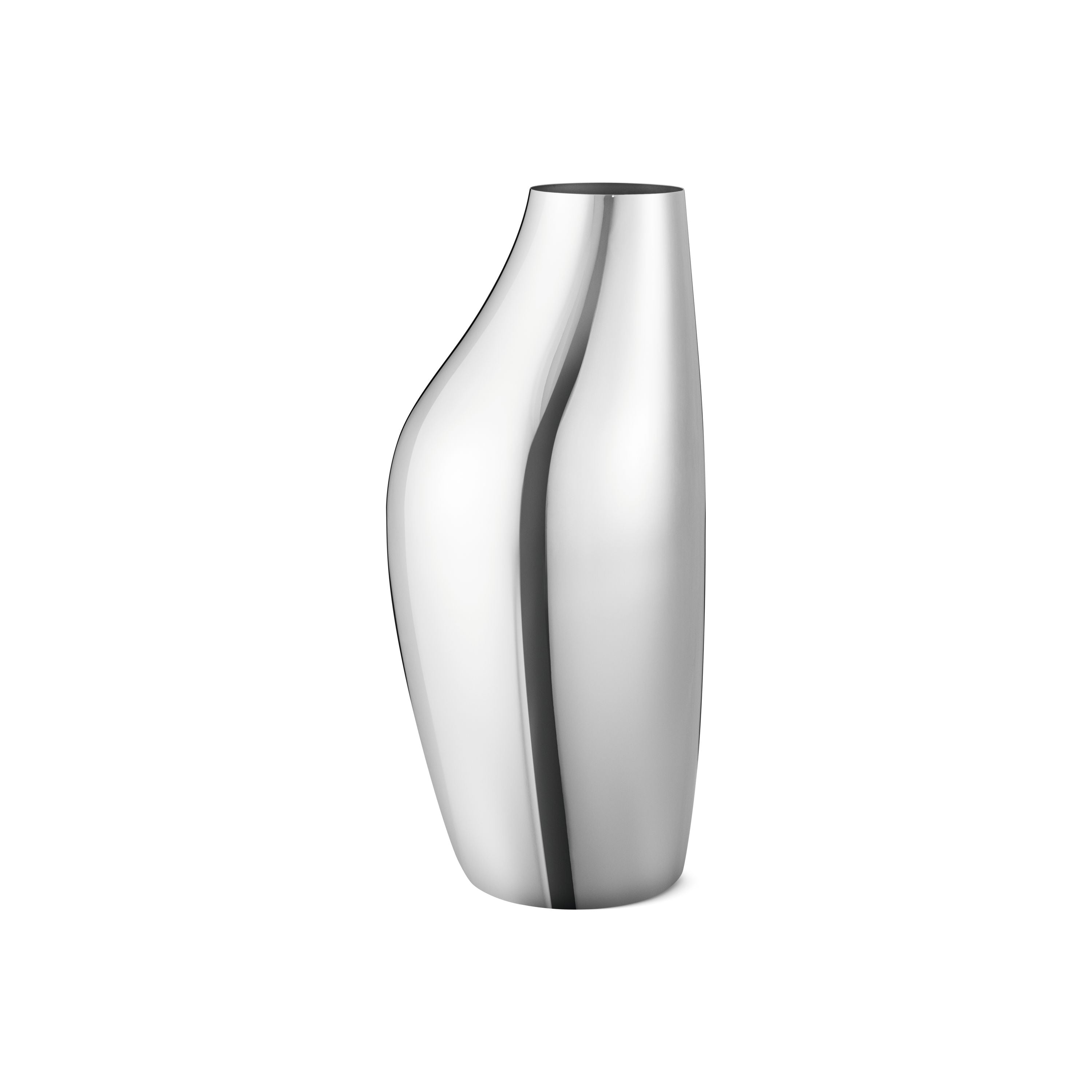 Georg Jensen Sky Floor Vase, nerezová ocel, zrcadlo