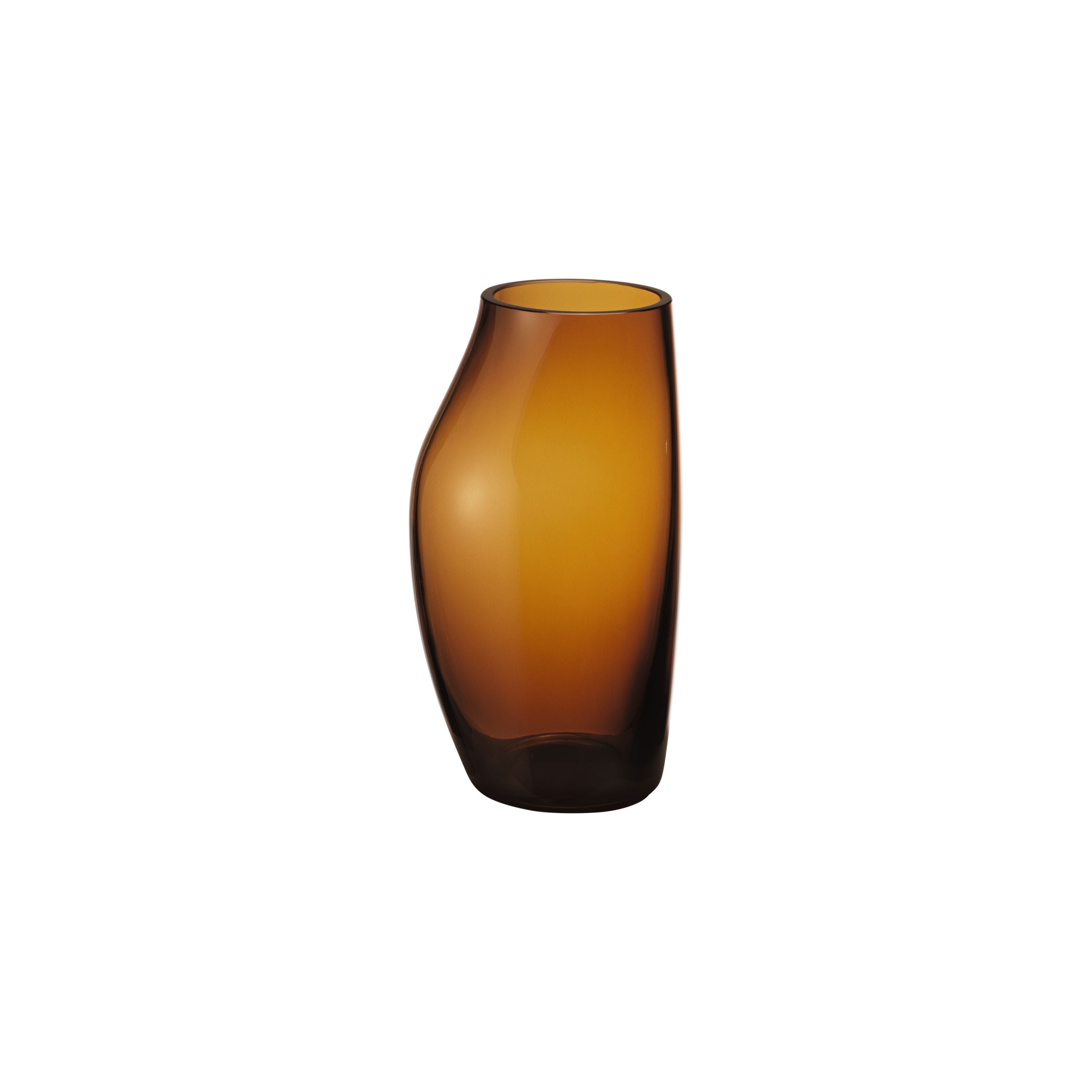 Váza Georg Jensen Sky, sklo, Amber H215 mm