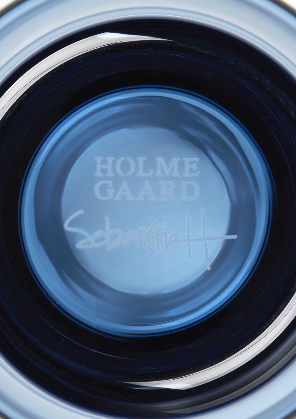 Holmegaard Arc Vase H15 cm, tmavě modrá