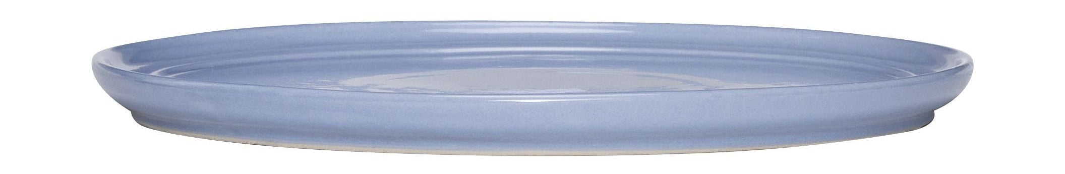 Hübsch Amare Drinel Plate, světle modrá