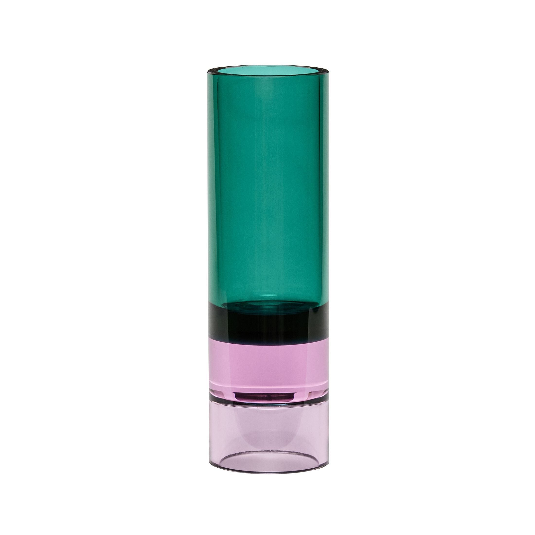 Hübsch Astro Tealight Crystal, zelená/růžová