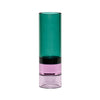 Hübsch Astro Tealight Holder Crystal, Green/Pink
