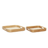 Hübsch Canvas Trays (Set Of 2), Square