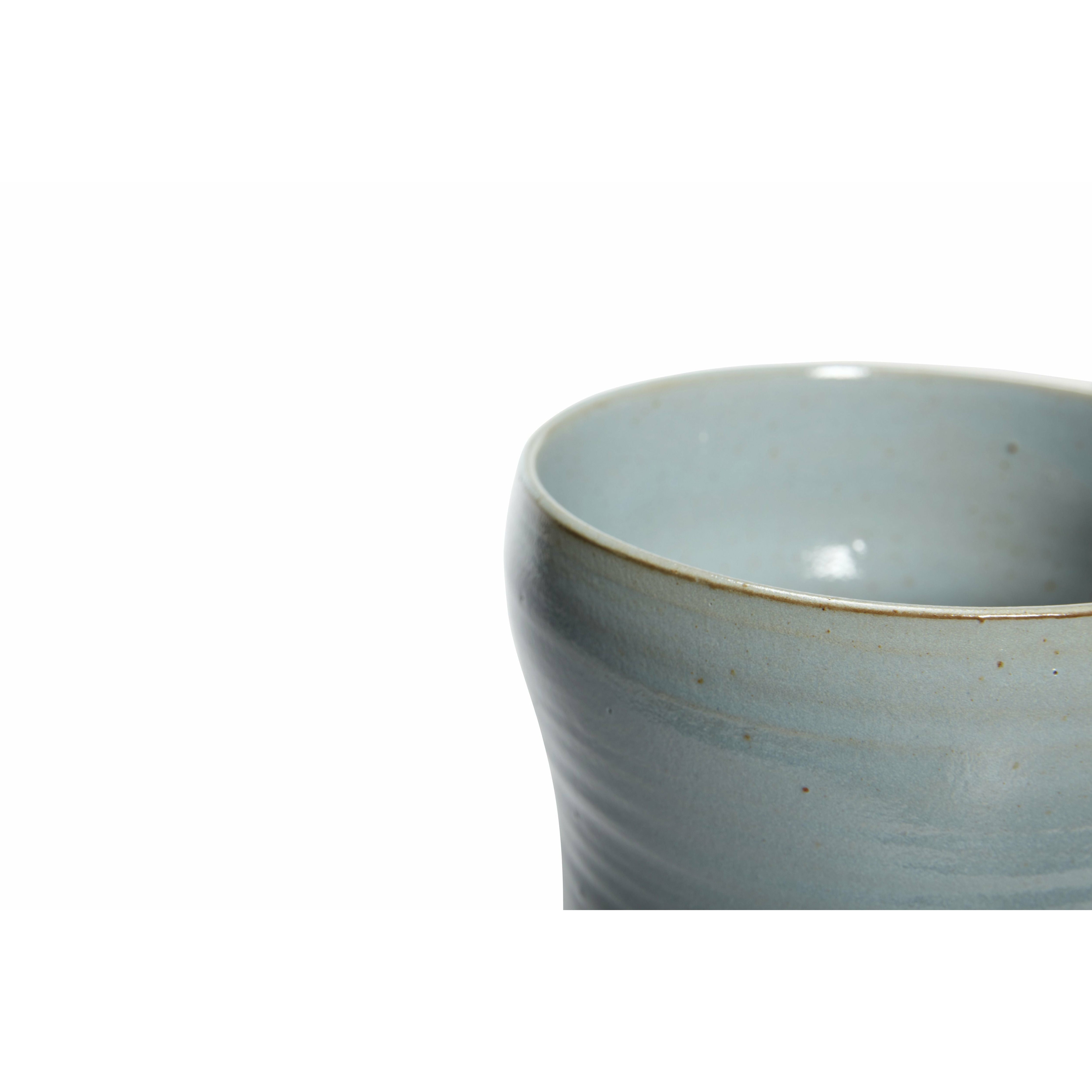 Hübsch Care Pot Ceramic Blue Set Of 2