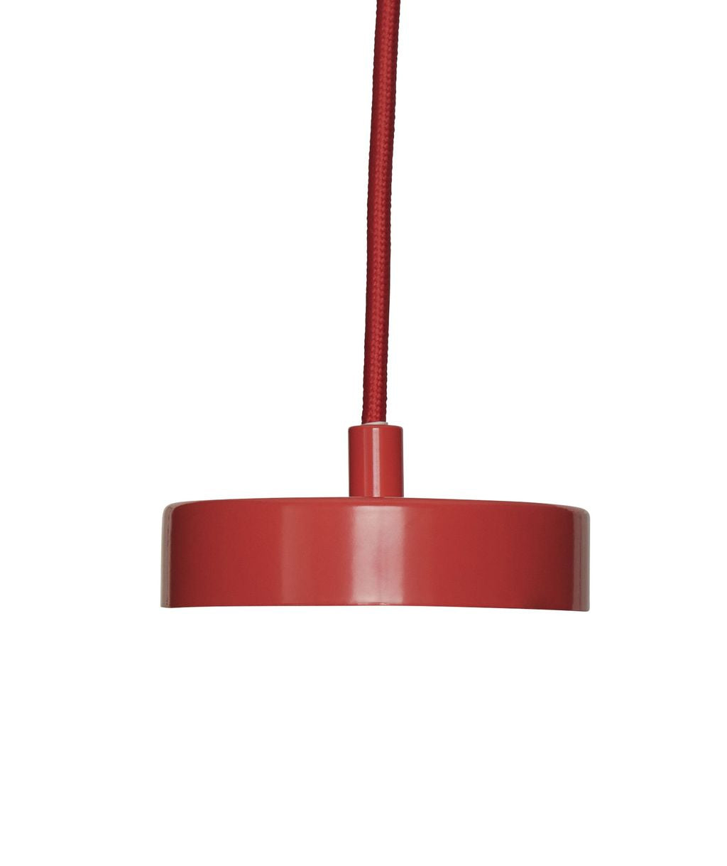 Hübsch Chand Ceiling Lamp, Natural/Red