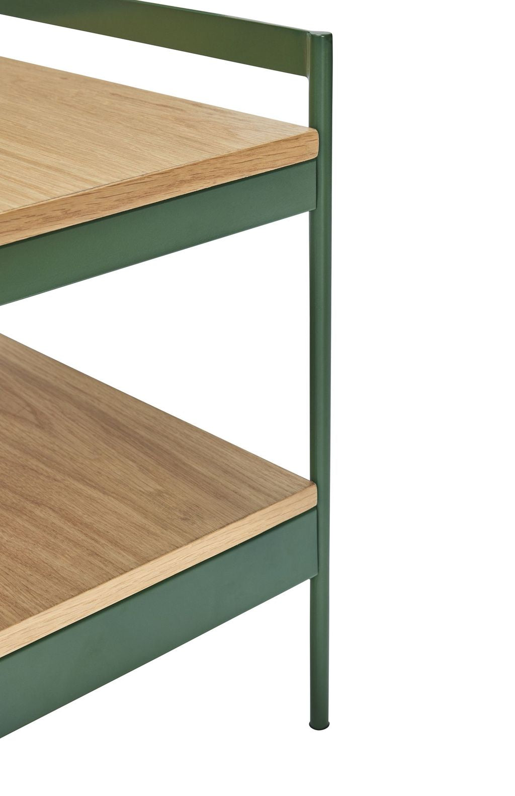 Hübsch Jaunty Side Table, Green/Natural Colors