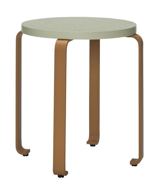 Hübsch Smile Stool, Light Green/Orange