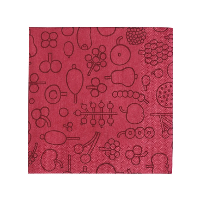 Iittala otc papírové ubrousky 33 cm, Frutta Red