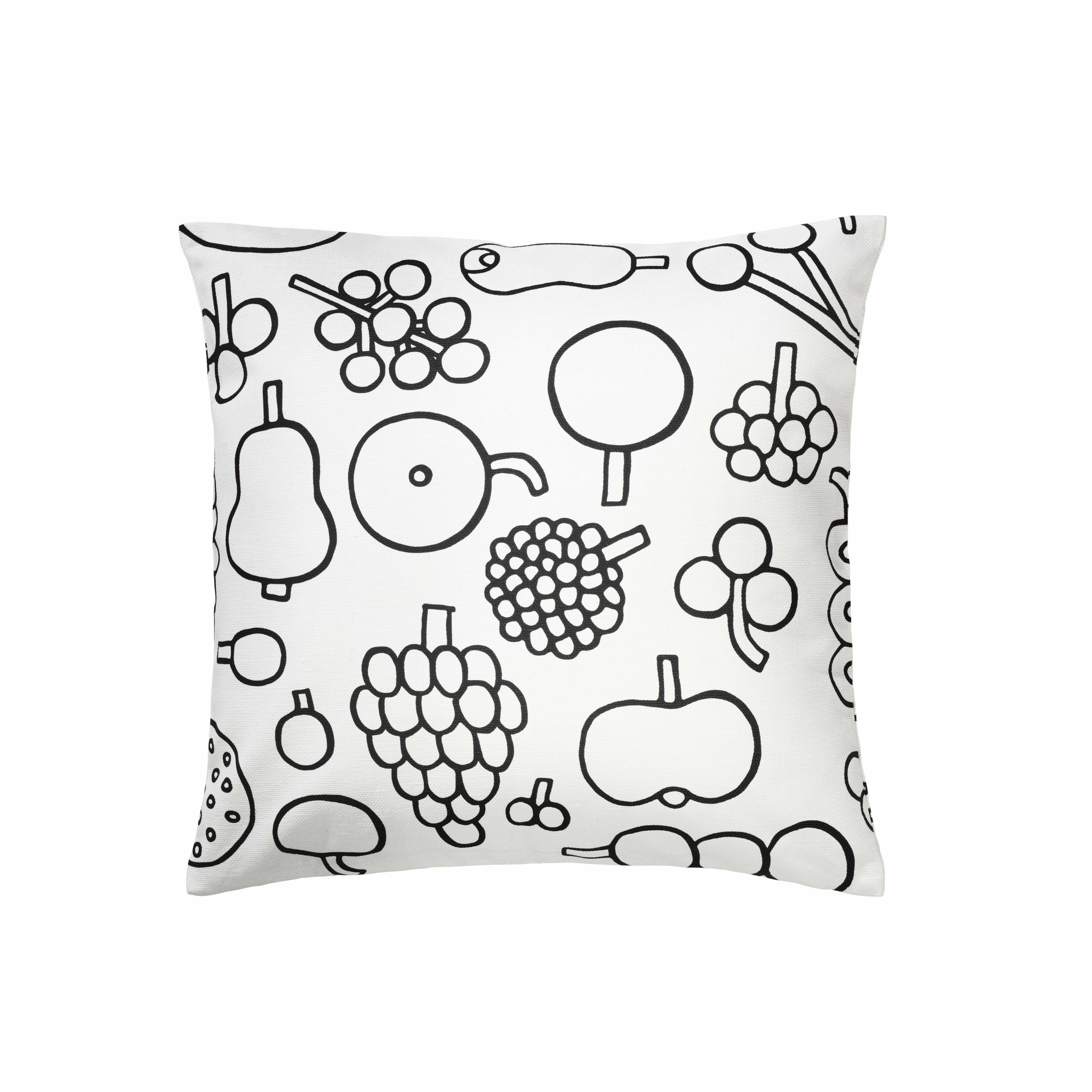 Iittala oiva Toikka Pillowcase 47x47cm, Frutta Black/White