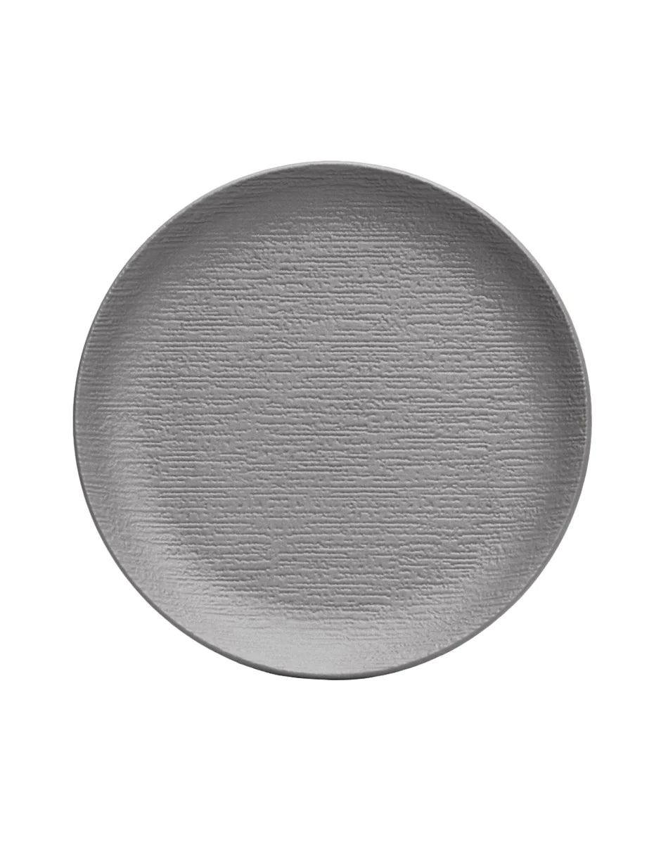 Kartell Trama Set Of 4 Dessert Plates, Charcoal