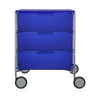 Kartell Mobil 3 Drawer With Wheels, Cobalt Blue