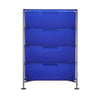 Kartell Mobil 4 Drawer With Feet, Cobalt Blue