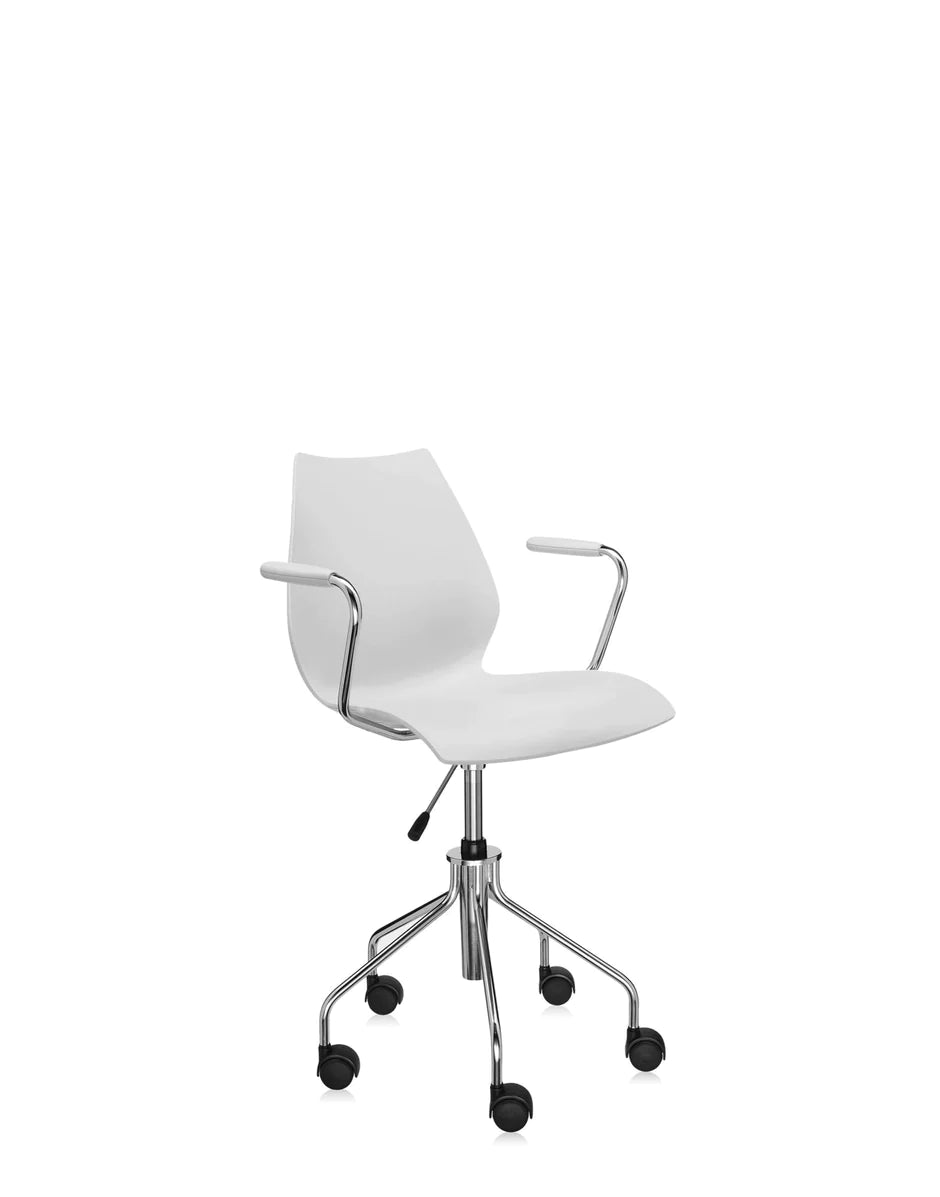 Kartell Maui Swivel Armchair, Light Grey