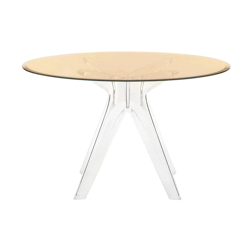 Kartell Sir Gio Table Round, Crystal/Bronze