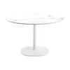 Kartell Multifo Table Round s hranatým základnou mramorem ⌀118 cm, bílá