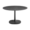 Kartell Multifo Table Round se čtvercovým základním mramorem ⌀118 cm, černá