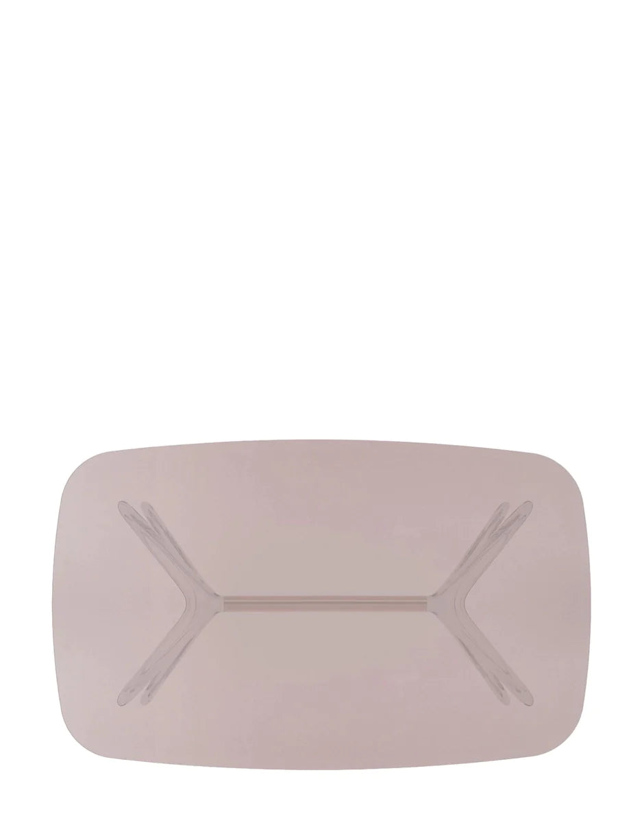 Kartell Blast boční stůl obdélníkový, bronz/růžový