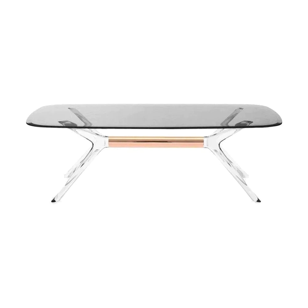 Kartell boční stůl obdélníkový, bronz/šedá