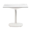 Kartell Multifo Table Round s hraním základny mramor 78x78 cm, bílá