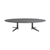 Kartell Multiplo Table Low Oval Marble, Black