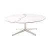 Kartell Multiple Table Low Ground s hvězdným základním mramorem ⌀118 cm, bílá