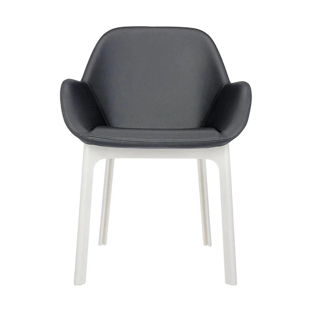 Kartell Clap Pvc Armchair, White/Dark Grey