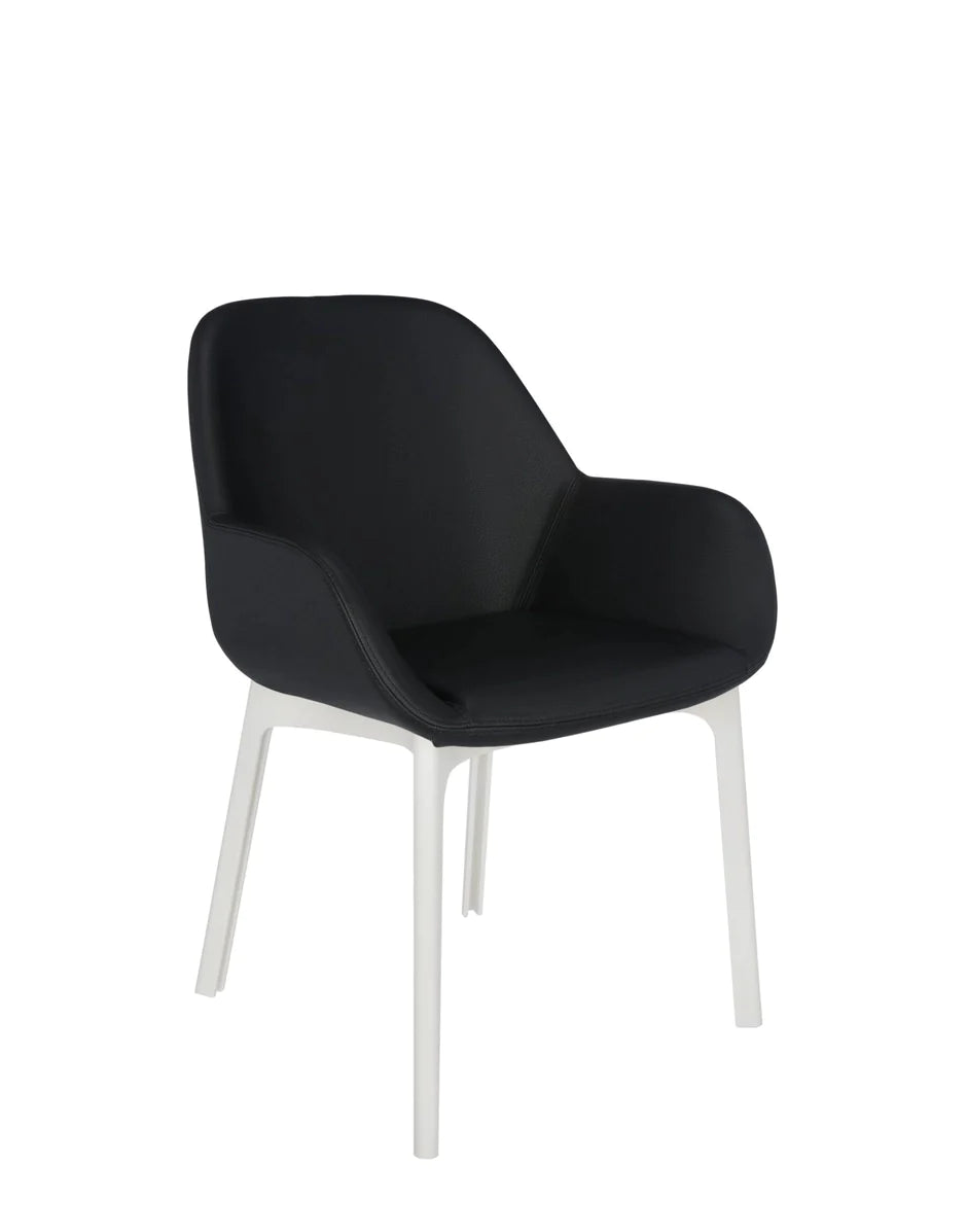 Kartell Clap Pvc Armchair, White/Glossy Black