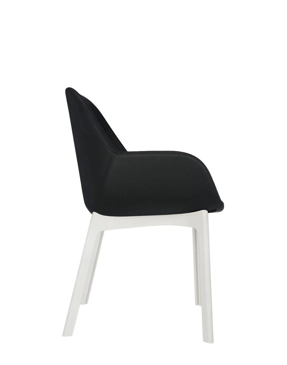 Kartell Clap Pvc Armchair, White/Glossy Black