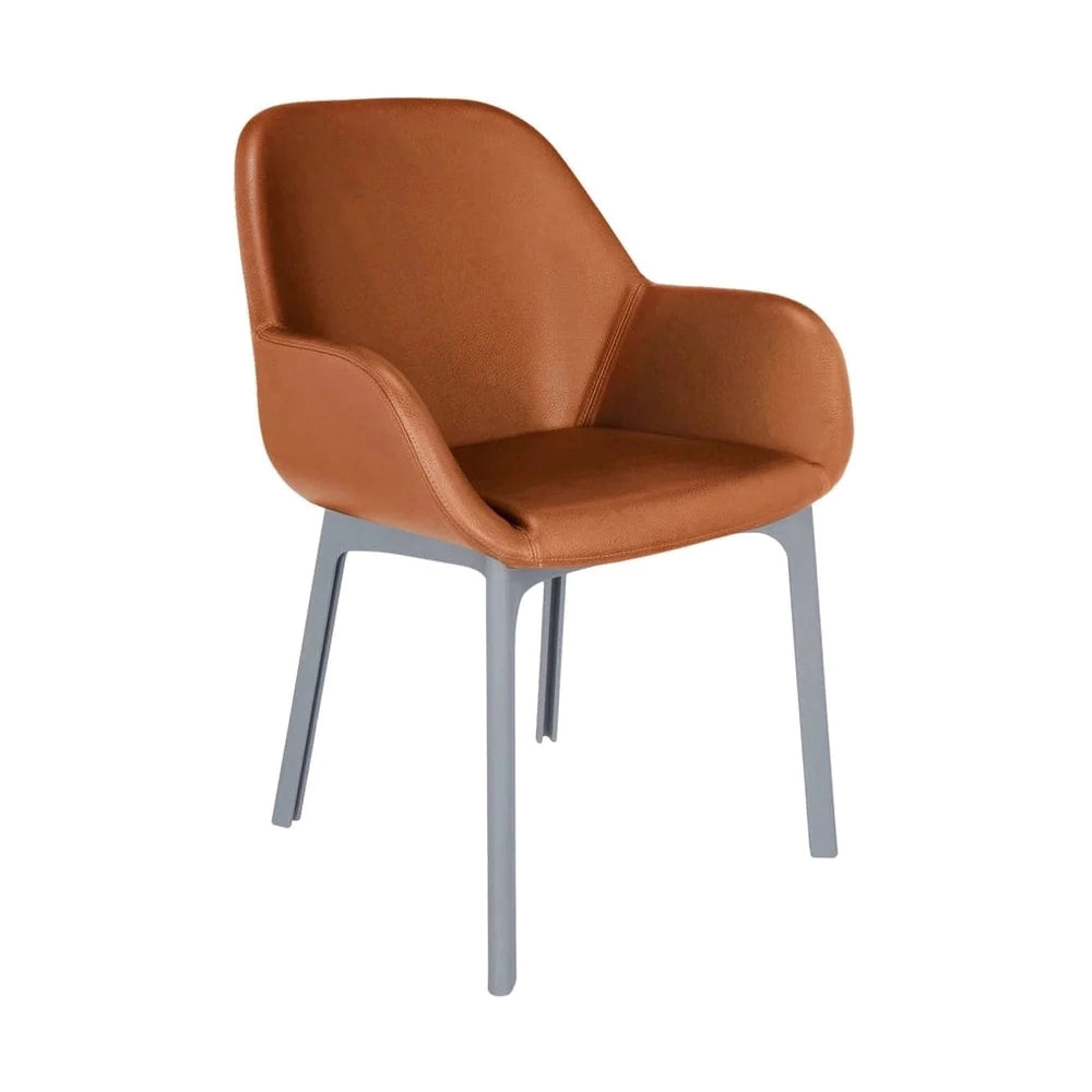 Kartell Clap Pvc Armchair, Grey/Tobacco