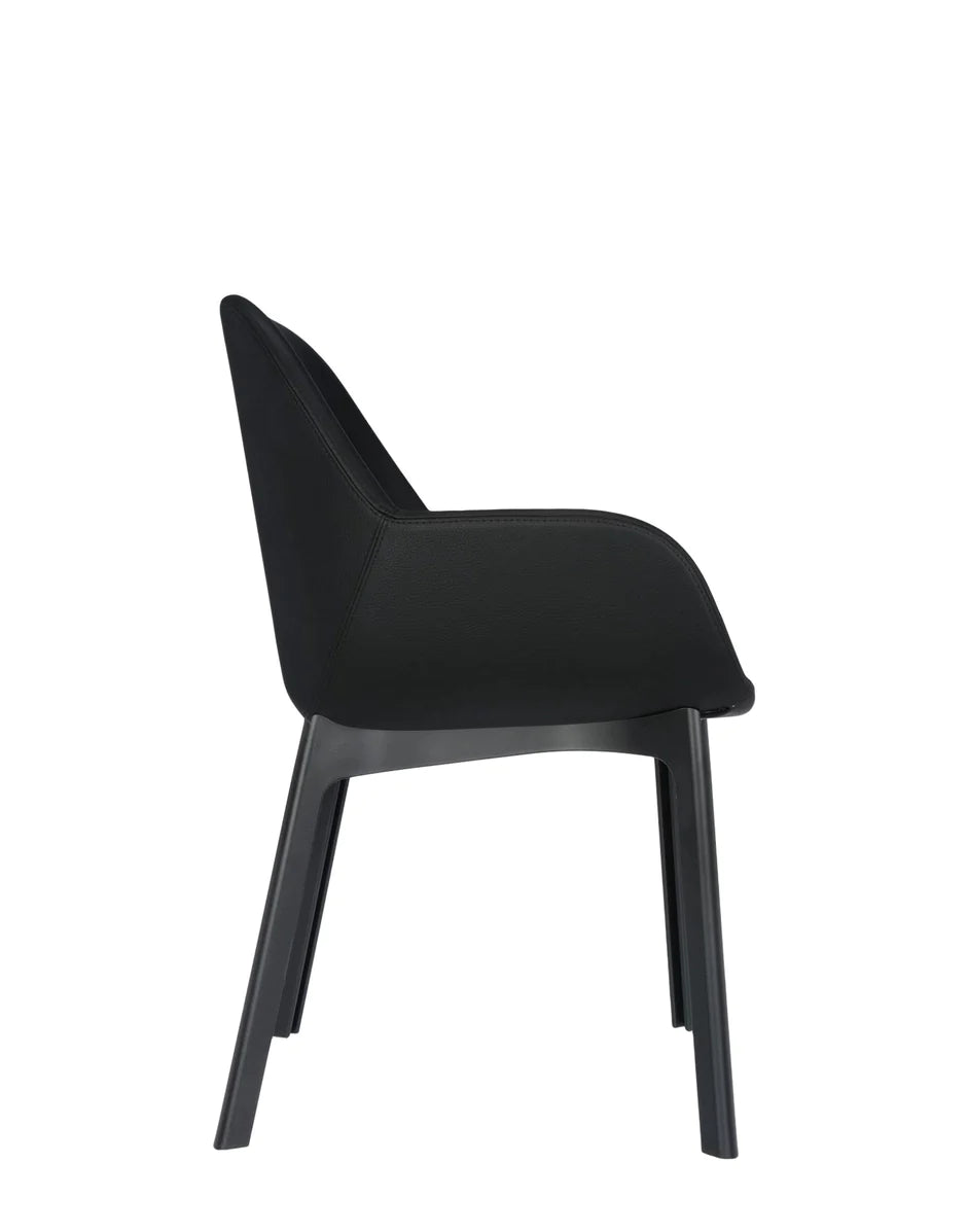 Kartell Clap Pvc Armchair, Black/Glossy Black