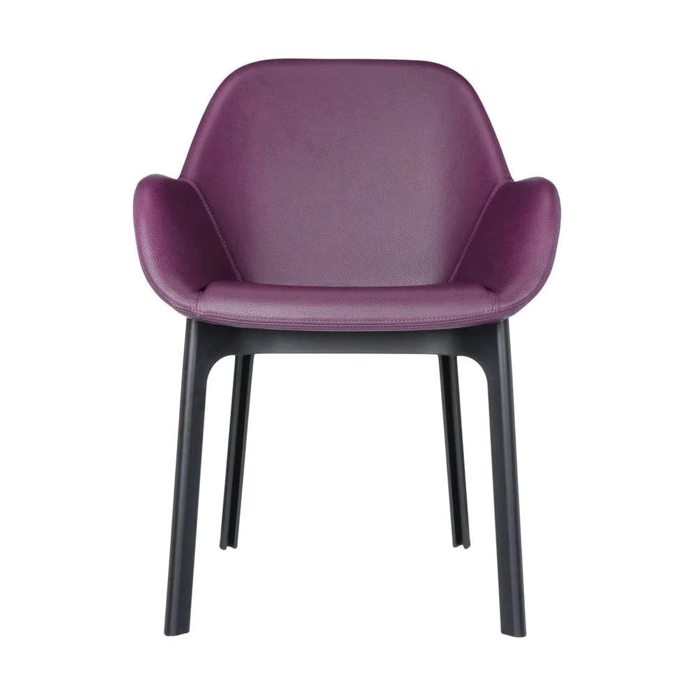 Kartell Clap Pvc Armchair, Black/Plum